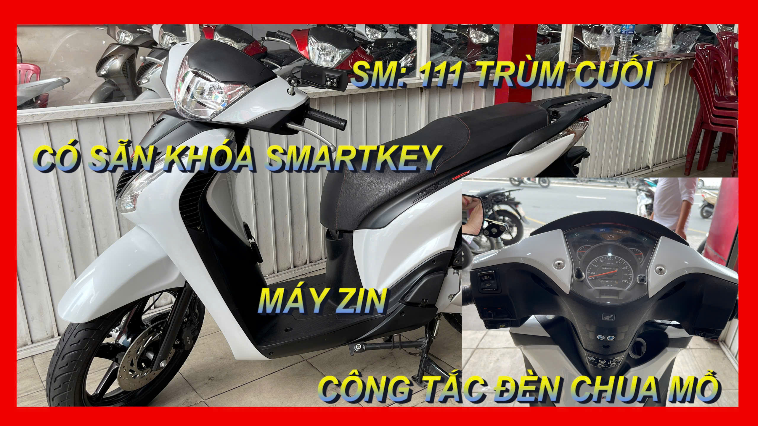 SH THANH TUYÊN GIỚI THIỆU SH150I, TRẮNG ĐEN, SM: 111 TRÙM CUỐI, ZIN A-Z KHÔNG TỲ VẾT, GIÁ 285TR.